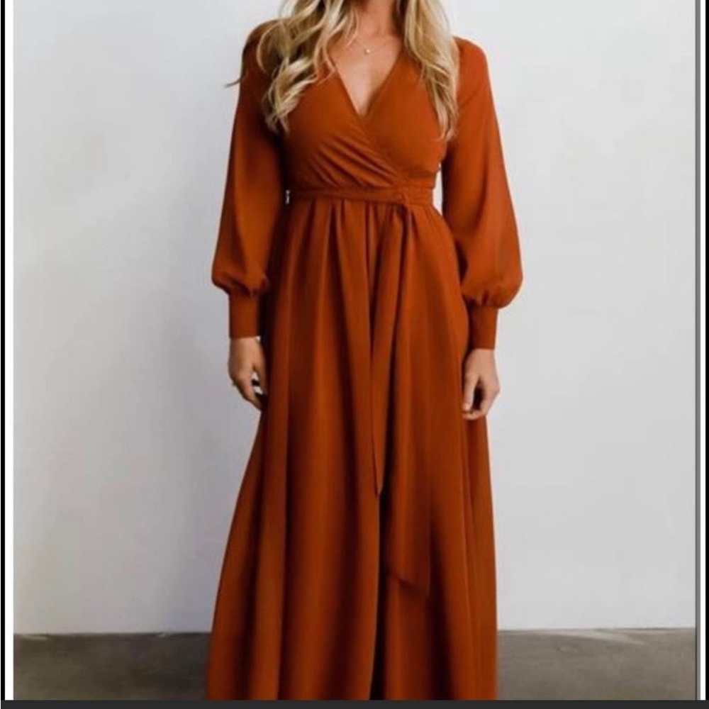 Baltic Born Lydia Maxi Dress in Nutmeg